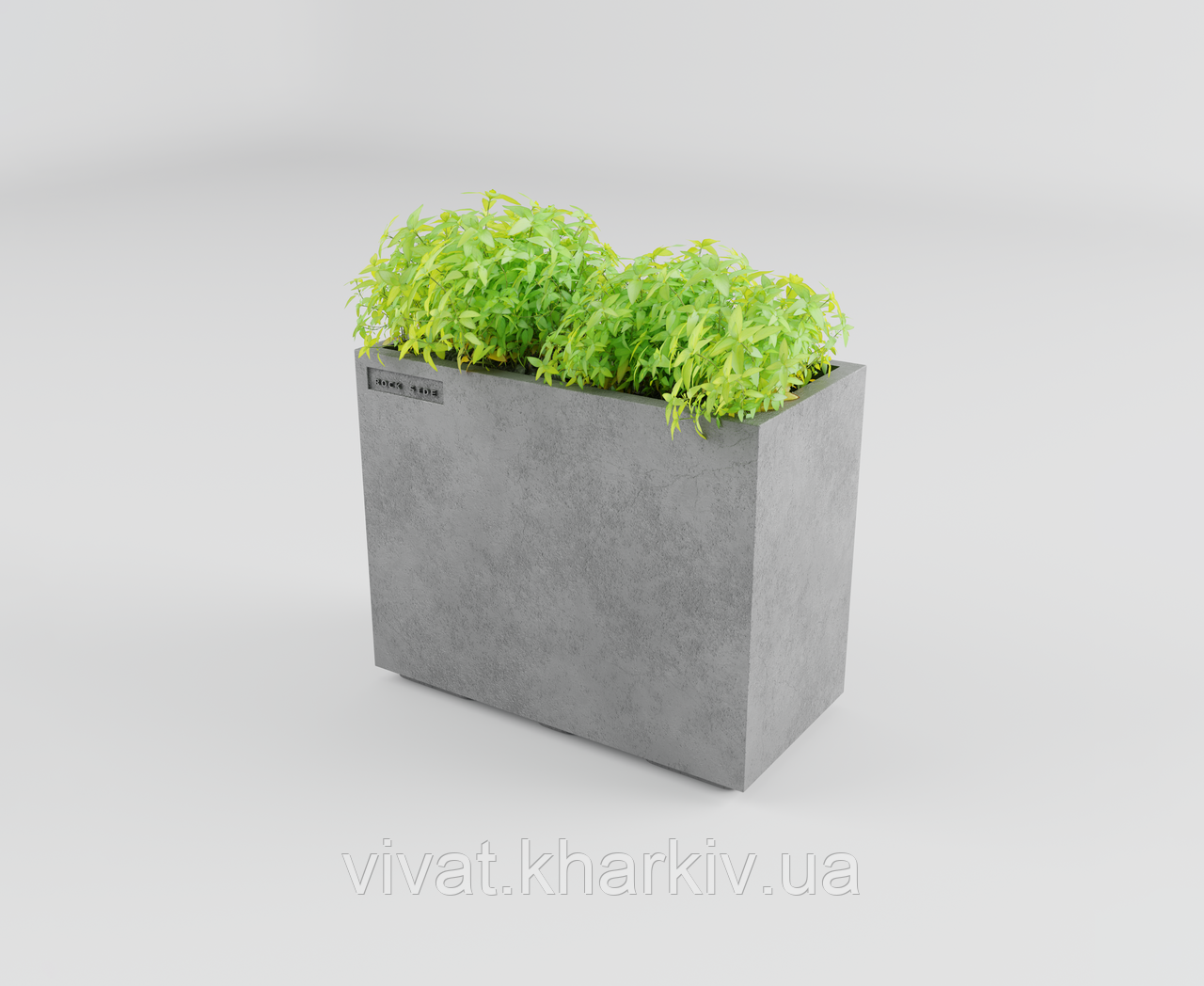Прямоугольний вазон з бетону Сідней М