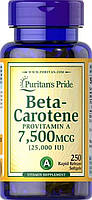 Бета-каротин Вітамін А Puritan's Pride Beta-Carotene 7,500 mcg 100 гел капсул