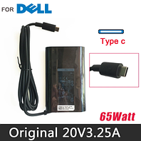 Зарядное устройство для ноутбука USB Type-C 65W (20V3.25A 20V2.25A 15V3A 9V2A 5V2A) USB3.1 Dell Оригинал новый