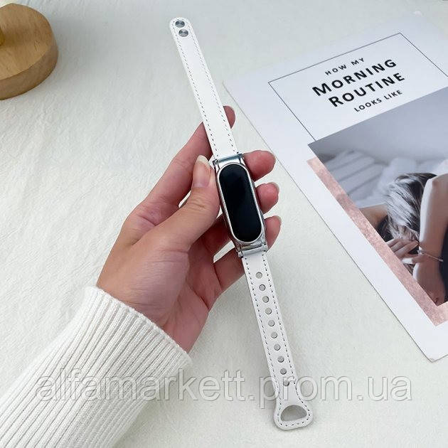 Leather Strap Xiaomi Mi Band 7 White AT 8101931 ID