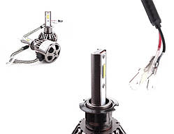 Світлодіодна Автолампа LED H3 12 V-24 V FANTOM 5500 K 4900L радіатор із вентилятором