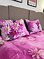 Двоспальний комплект з поліестеру "Ромашка на рожевому" (Простирадло - 180х220см), фото 2