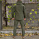 Костюм софтшел Gwild Олива Soft Shell на флісі L - фото 3 - id-p1961069448