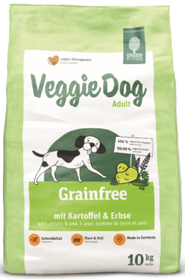 Сухий вегітаріанський корм для дорослих собак Green Petfood (Грін Петфуд) VeggieDog Grainfree Adult з картоплею та горохом 10 кг, фото 1