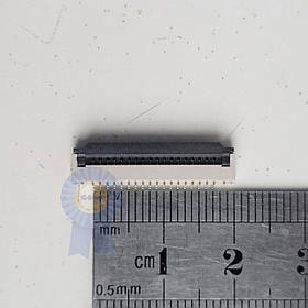 Роз'єм для ноутбука 18pin 1.0mm No2 ( Flip type) (CVILU_CF31181D0R4-10-NH) — Оригінал демонтаж