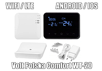 Термостат комнатный Volt Polska Comfort WT-20 Wifi / LTE / Android / IOS (беспроводной)