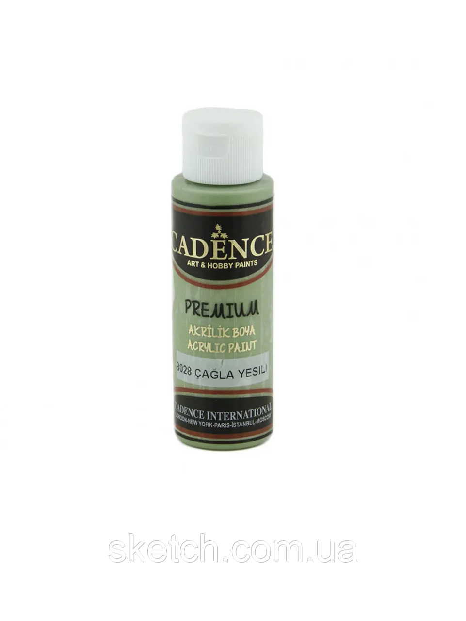 Акрилова фарба Cadence Premium Acrylic Paint, №8028 Мигдальний зелений, 70мл, фото 1