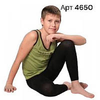 Детские хлопковые подштанники для мальчика Duna арт 4650 Черный 128-134 см