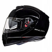 Шлем трансформер, модуляр MT HELMETS MT105200026/L FLIP-UP ATOM SOLID черный глянець