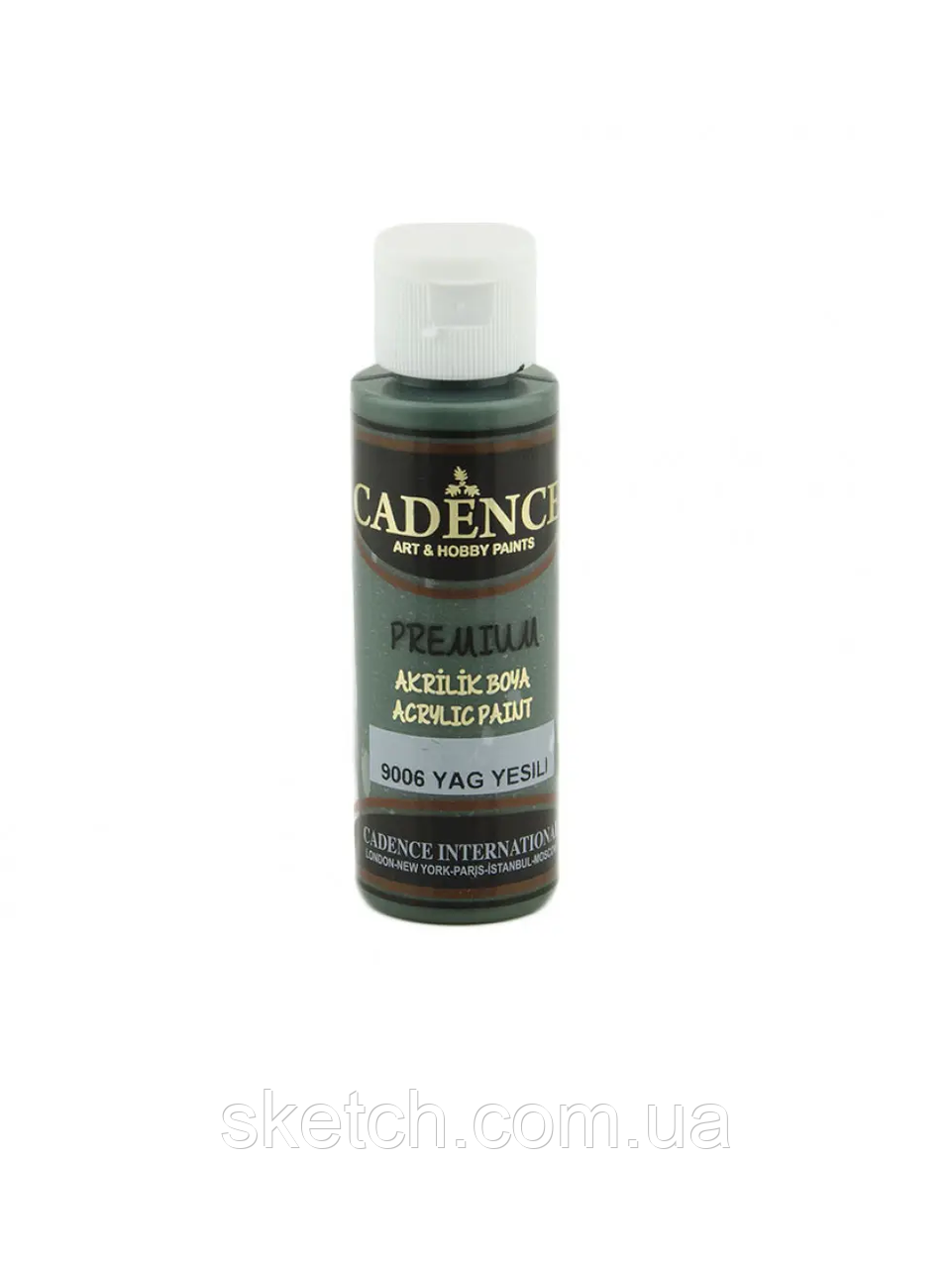Акрилова фарба Cadence Premium Acrylic Paint, №9006 Оливка, 70мл, фото 1