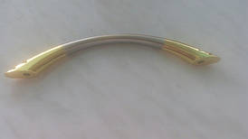 Ручка меблева 1019 хром золото 96 мм