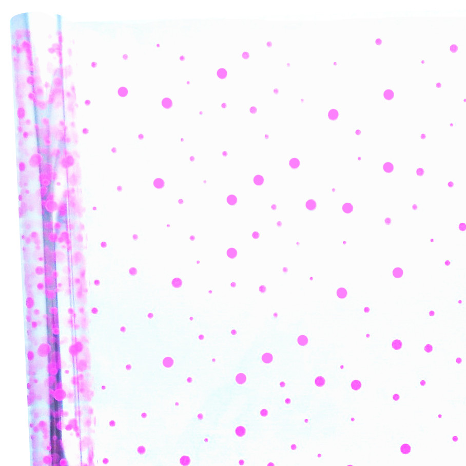 Плівка з малюнком "Горох-3" рожевий (60 см, 400 г), фото 1