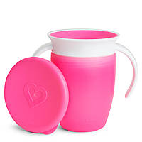 Чашка непроливная Munchkin "Miracle 360" с крышкой, 207 мл (Цвет Розовый)