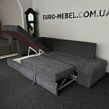 Новий розкладний диван в тканині купити для сну, фото 3