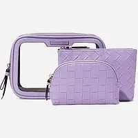 Набір косметичок Beauty Bag Trio Lilac Stud Victoria's Secret  3в1
