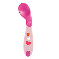 Ложка Chicco First Spoon, 8 m+ (Цвет Розовый)