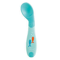 Ложка Chicco First Spoon, 8 m+ (Цвет Голубой)