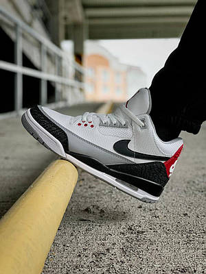 Gray jordan 3 hot sale