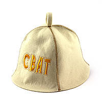 Банная шапка Luxyart Сват Белый (LA-389) TO, код: 1101544