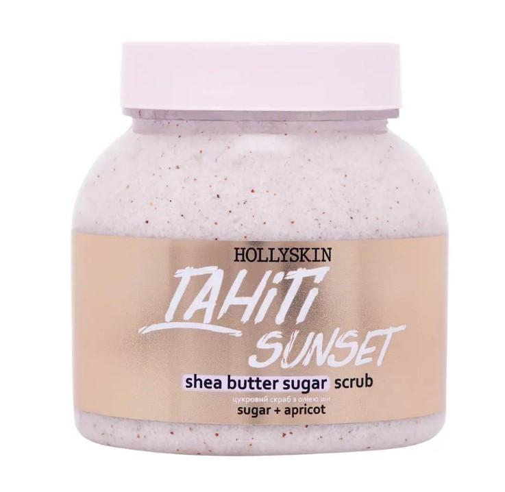 Цукровий скраб з олією ши і перлітом HOLLYSKIN Tahiti Sunset, фото 1