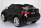Дитячий двомісний електромобіль ліцензія BMW Х6 JJ2168M, фото 7