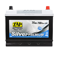 Автомобильный аккумулятор ZAP Silver Premium Asia 75Ah 750A R+ (D26)