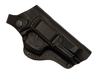 Кобура Desert Eagle (Пустельний орел) ( поясна + прихованого внутрішньочеревного носіння з кліпсою (шкіряна, чорна)