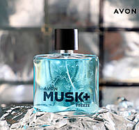 Мужская туалетная вода Musk+ Freeze Avon, 75 мл (Муск фриз эйвон)