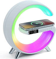 Беспроводная зарядка 15W смарт ночные часы RGB Light Sound Machine