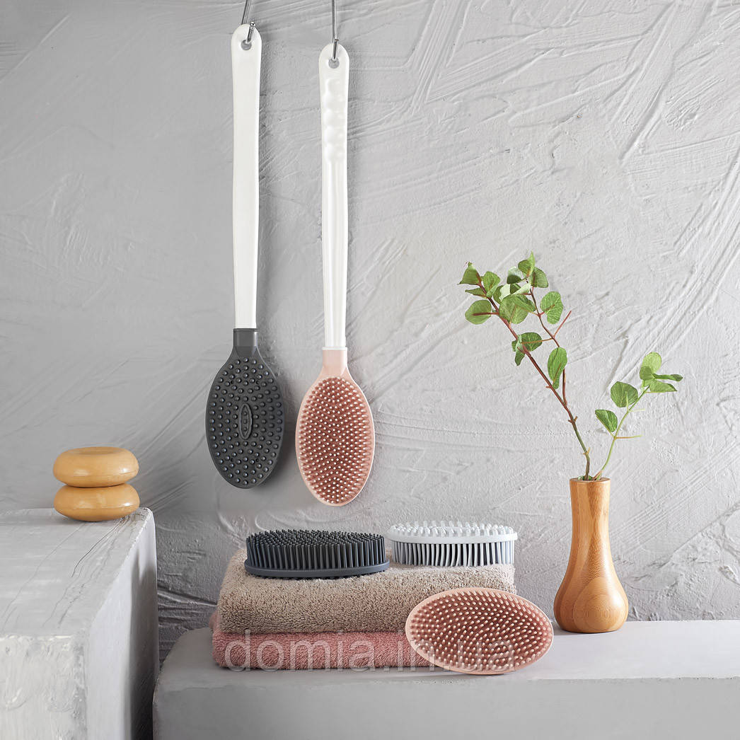 Щітка лазнева для тіла з ручкою REDROSE Туреччина, GP-152, фото 1