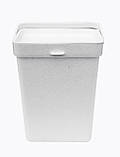 Відро пластикове універсальне 10 літрів Viva білий фолк 25*20*31.5 см (ПолімерАгро), фото 3