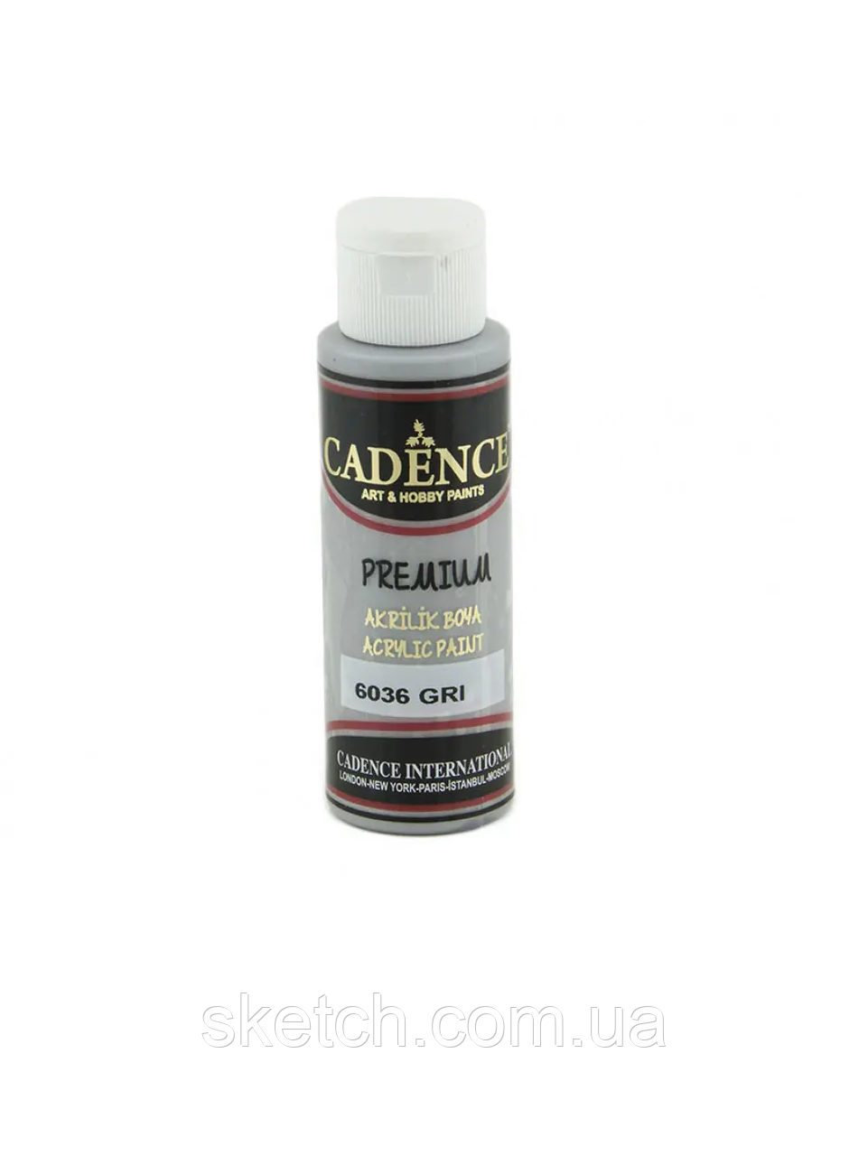 Акрилова фарба Cadence Premium Acrylic Paint, №6036 Сірий, 70мл, фото 1