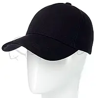 Бейсболка унисекс универсальная котоновая кепка пустая с регулировкой размера Alex BTH20800 Черный