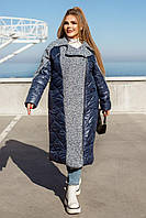 Зимнее теплое женское пальто ЗИМА Плащевка силикон 200 Размеры: 46-48, 50-52, 54-56, 58-60, 62-64, 66-68