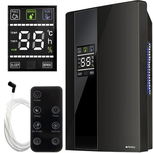 Осушувач повітря з гігростатом, РК-дисплеєм і 24-годинним таймером Ruhhy 21847 (90W, Польща), фото 1