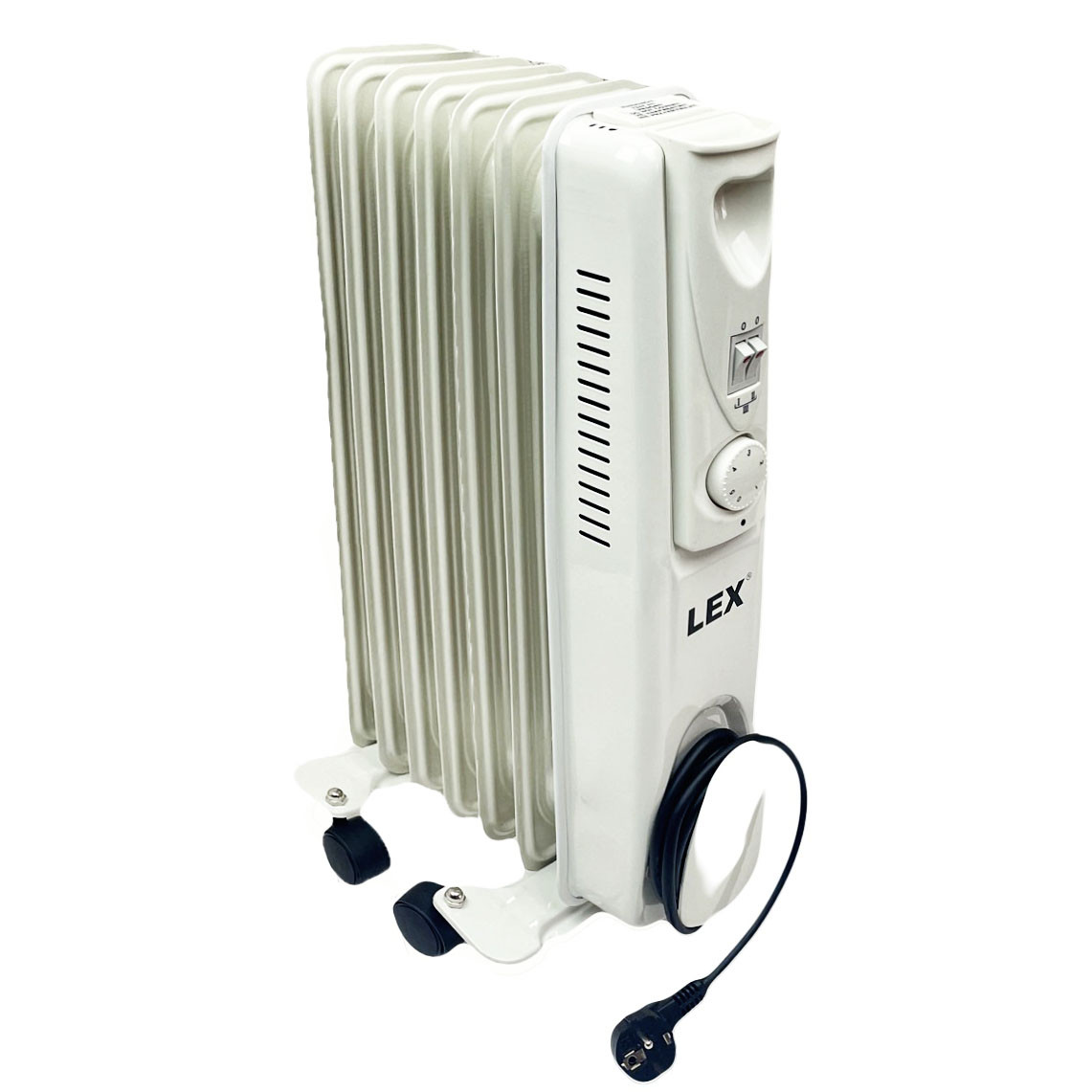Обігрівач масляний LEX LXHY-15G1 3 режими 600-900-1500Вт, 7 ребер, фото 1