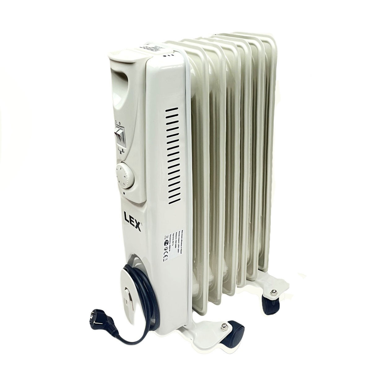 Обігрівач масляний LEX LXHY-15M 3 режими 600-900-1500Вт, 7 ребер, фото 1