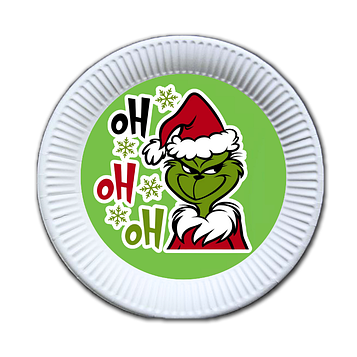 "Грінч" - Тарілочки 18 см (8 шт)