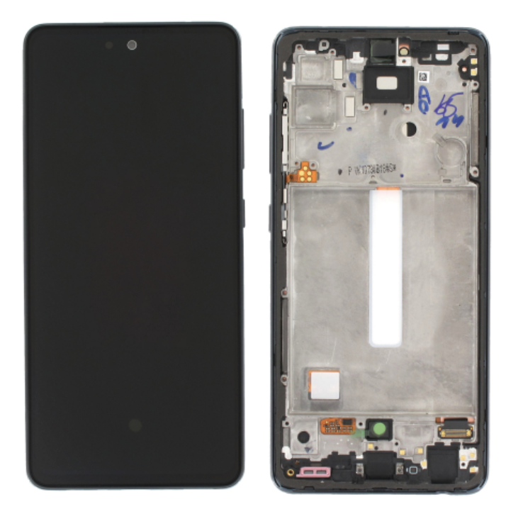 Дисплей (екран) для Samsung A525F Galaxy A52/A526B + тачскрин, чорний, OLED, із широкою рамкою, з передньою