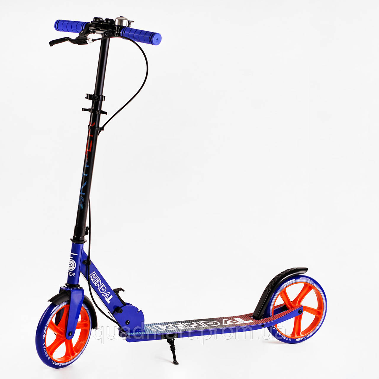 Двухколесный складной самокат алюминиевая рама ручной тормоз Skyper ...