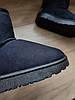 Замшеві уггі UGG короткі еко замша жіночі чорні ЗИМА, фото 7
