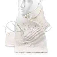 Шарф велюровый женский шарфик теплый зимний мягкий и приятный на ощупь ATRICS S843 Белый
