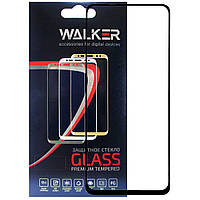 Защитное стекло Walker 3D Full Glue для Xiaomi Redmi Note 9 Note 9 5G Black GS, код: 7436111