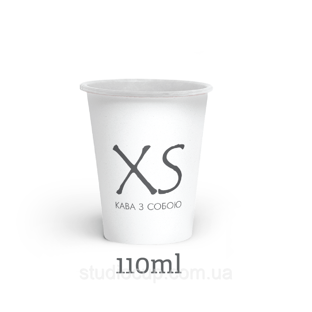 Стакан Білий "Розмір XS" 110 мл (50 шт/уп.), фото 1