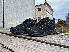 Чоловічі зимові кросівки з хутром Salomon XT-4 OG Full Black чорні водонепроникні, фото 3