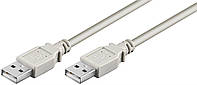 Кабель пристроїв Goobay USB2.0 A M M 3.0m AWG28 2xShielded D4.5mm Cu сірий (75.09.3376) TO, код: 7453837