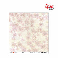 Бумага для скрапбукинга "Flora" 1, 30,5 * 30,5см, 180г / м2 ТМ ROSA Talent (481701-1)