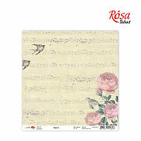 Бумага для скрапбукинга "Flora" 2, 30,5 * 30,5см, 180г / м2 ТМ ROSA Talent (481701-2)