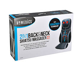 Масажна накидка HoMedics SensaTouch 3D Shiatsu з прогрівом 2в1, 3D-маслянням шиї та пружинною технологією, фото 3