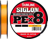 Шнур Sunline Siglon PE х8 150m (помаранч.) #0.4/0.108mm 6lb/2.9kg